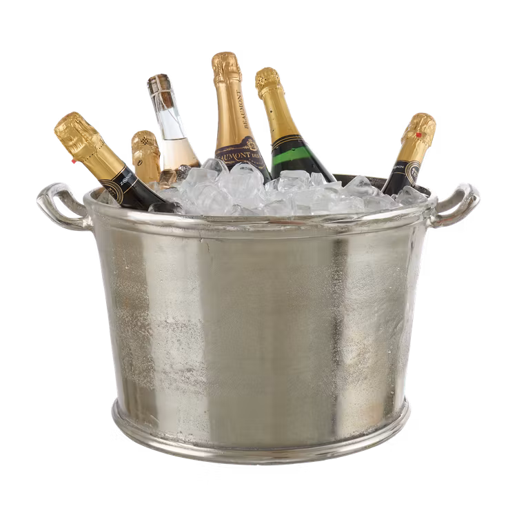 Champagnekylare CARTER L, Nickelfärgad