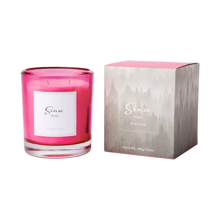 Doftljus SENSE Peony, Ceriserosa