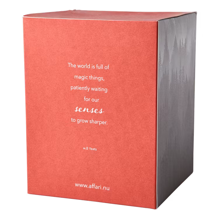 Doftljus SENSE med kupa Cashmere, Röd