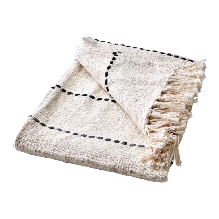 Filt MAJA, Elfenben/svart/grå