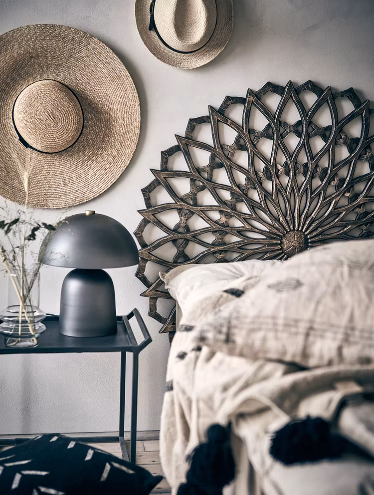 Bordslampa FUNGI, S, Mörkgrå