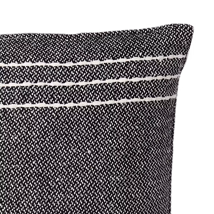 Kuddfodral ANNA, Svart/natur