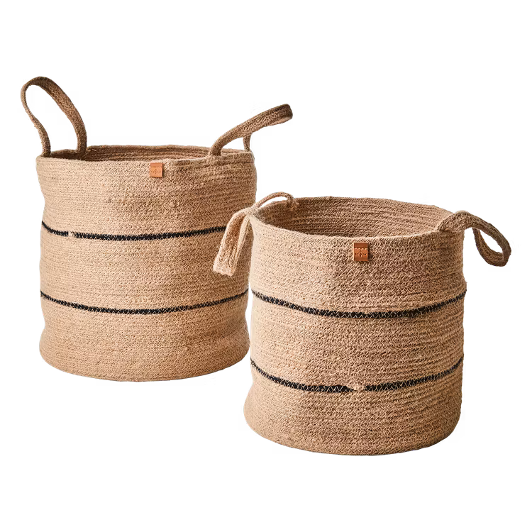 Korg, COLLECT, set om 2, Natur/svart