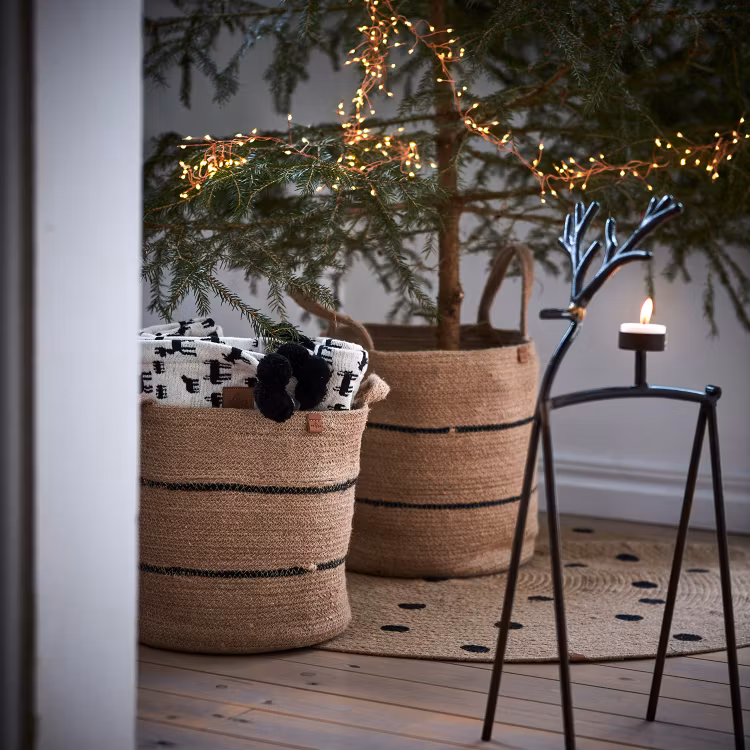 Korg, COLLECT, set om 2, Natur/svart