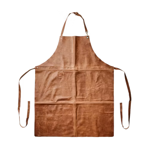 Förkläde, OXFORD, Brun