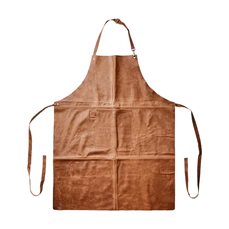 Förkläde, OXFORD, Brun