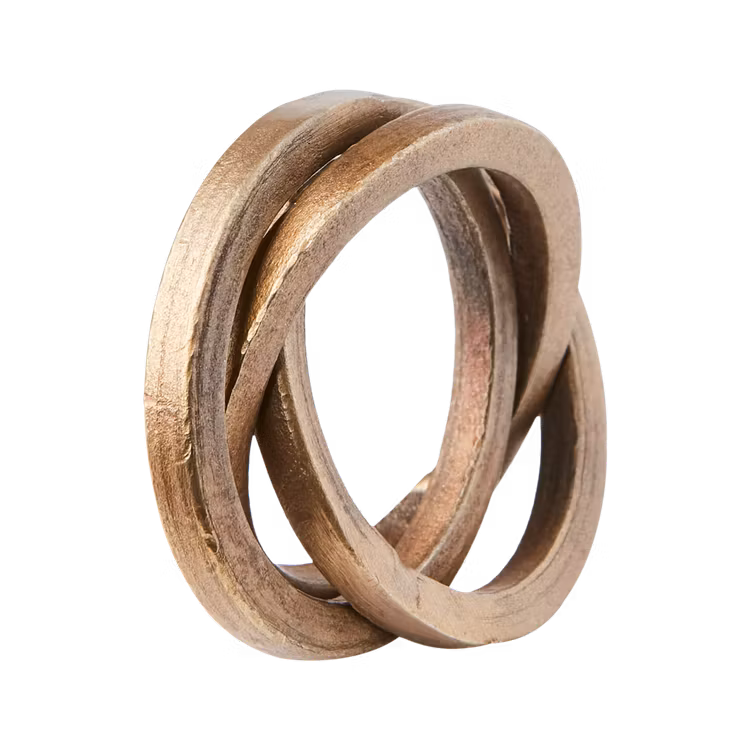 Servettring ODIN, set om 4, Mässingsfärgad