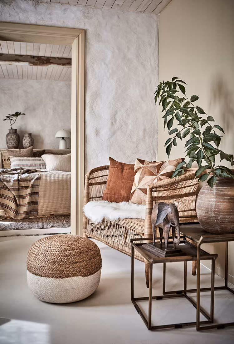 Sittpuff JUNI, Natur/elfenben