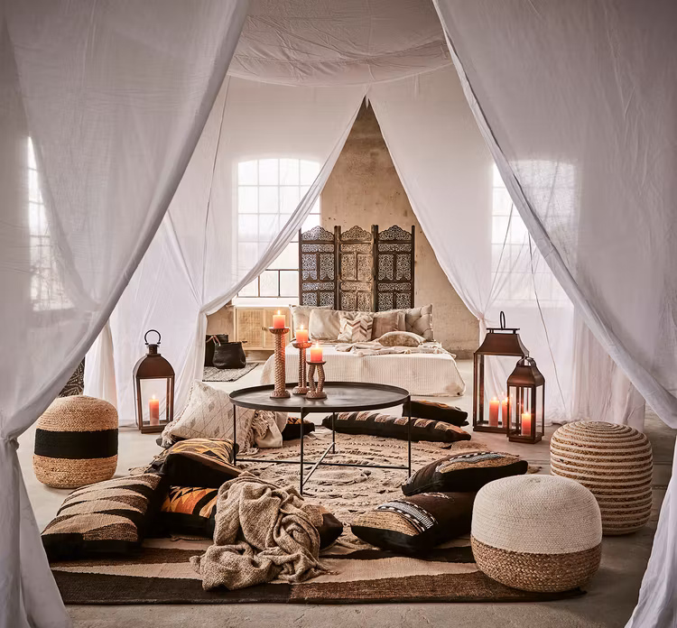 Sittpuff JUNI, Natur/elfenben