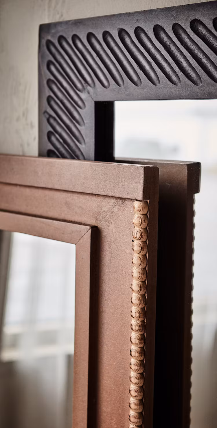 Spegel CARVE, Brun 45x90 cm