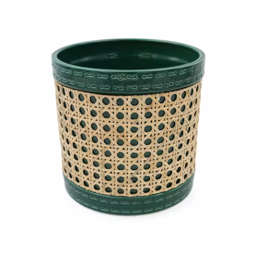Keramikkruka Wimbledon Green, Hexagon Rattan (Medium)