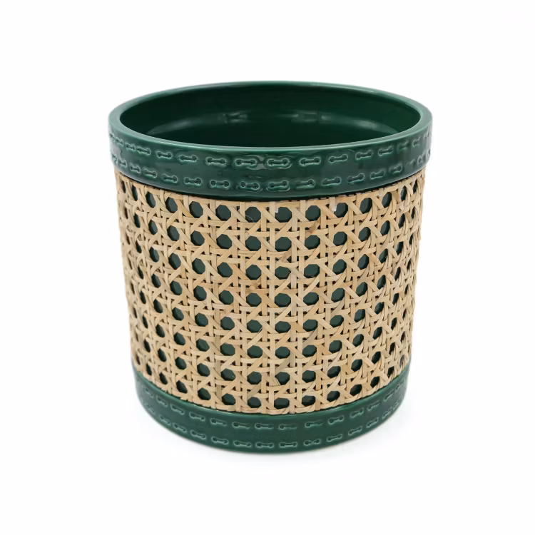 Keramikkruka Wimbledon Green, Hexagon Rattan (Medium)