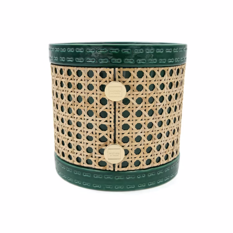 Keramikkruka Wimbledon Green, Hexagon Rattan (Medium)