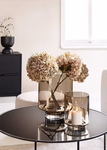 Vase Optic topaz Grand H35