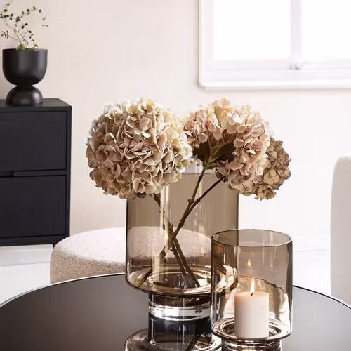 Vase Optic topaz Grand H35