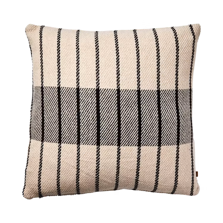 Kuddfodral ANNA, Elfenben/svart