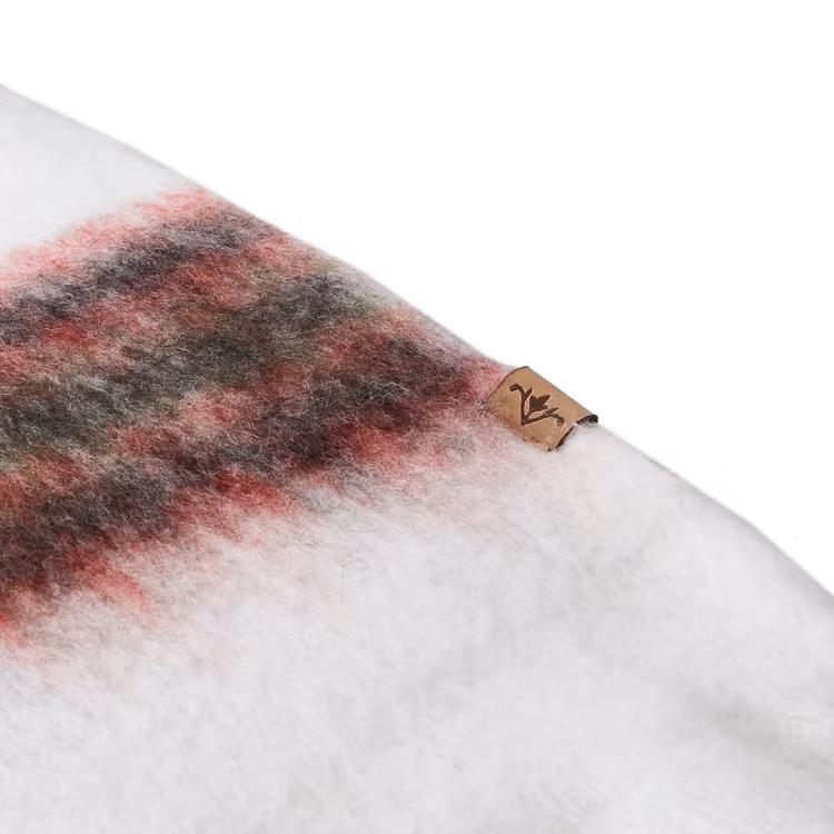 Filt FRASSE, Röd/grön/vit