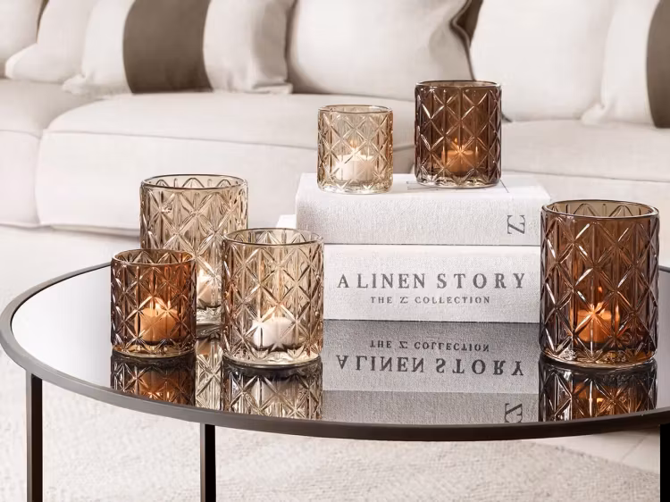 Ljuslyktor Zephyr Amber 3-pack