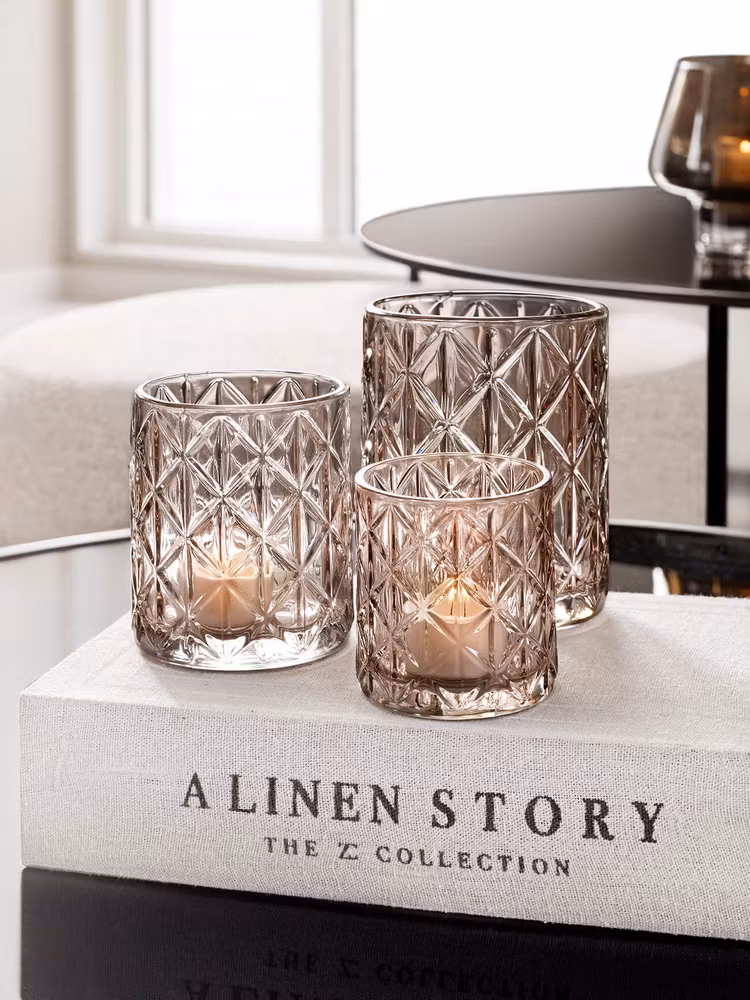 Ljuslyktor Zephyr Dusty Grey 3-pack