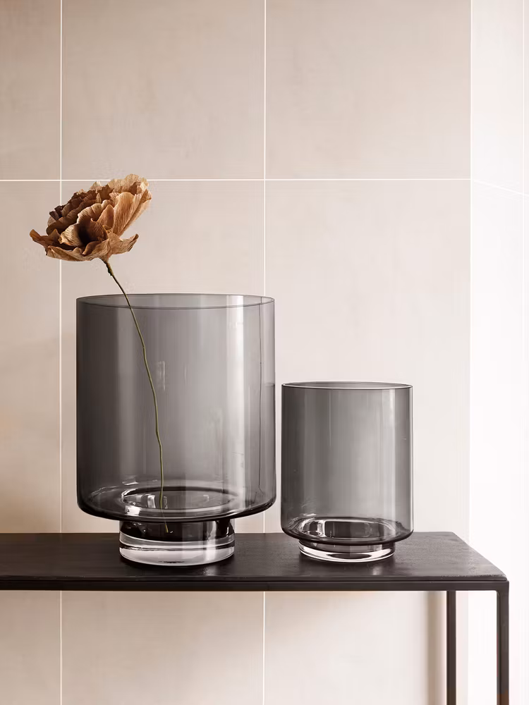 Vas/Ljusstake Medienne Optic grey H23