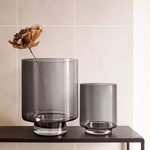 Vas/Ljusstake Medienne Optic grey H23