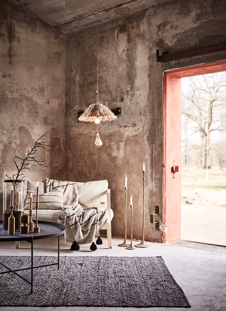 Ljusstake MUNO, Mässingsfärgad