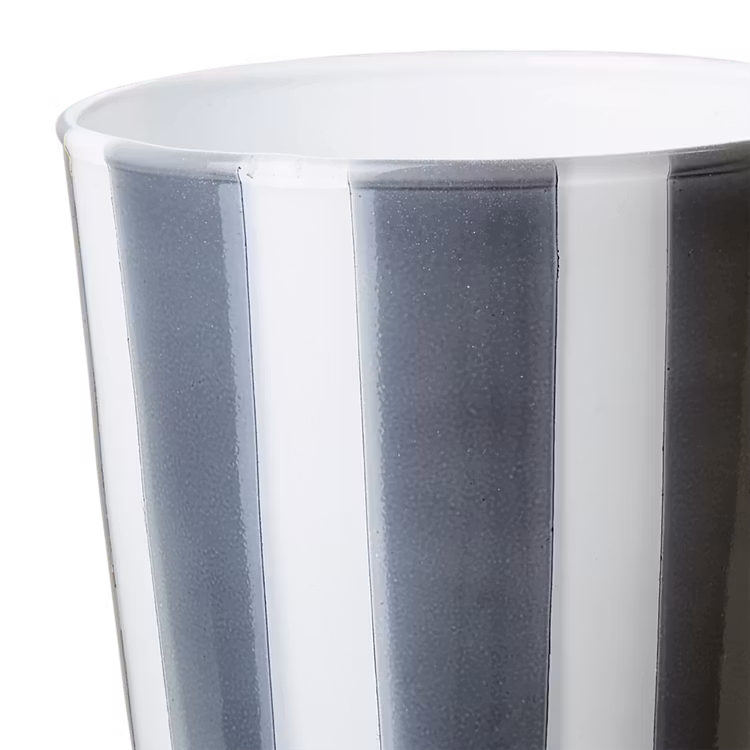 Värmeljushållare CIRCUS M, Grå/vit