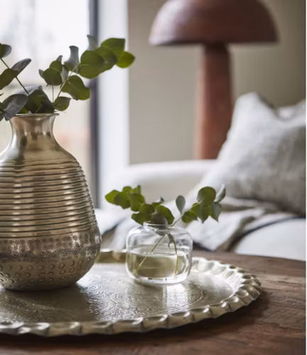 Fat L, ELDORADO, Silverfärgad Ø90 cm