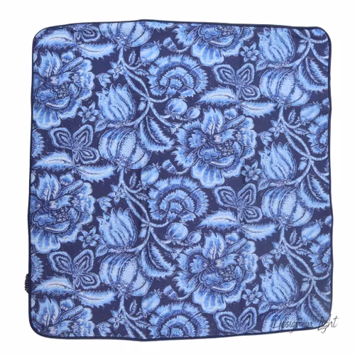 Kuddfodral Blue Flower Garden