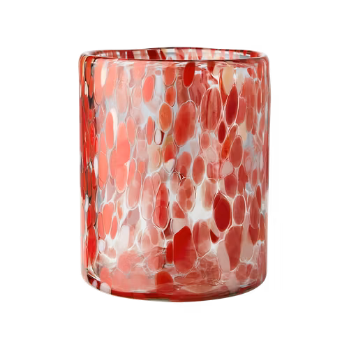 Värmeljushållare PARTY M, Röd - H12cm