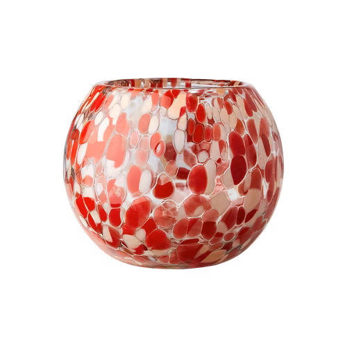 Värmeljushållare PARTY M, Röd - H10cm