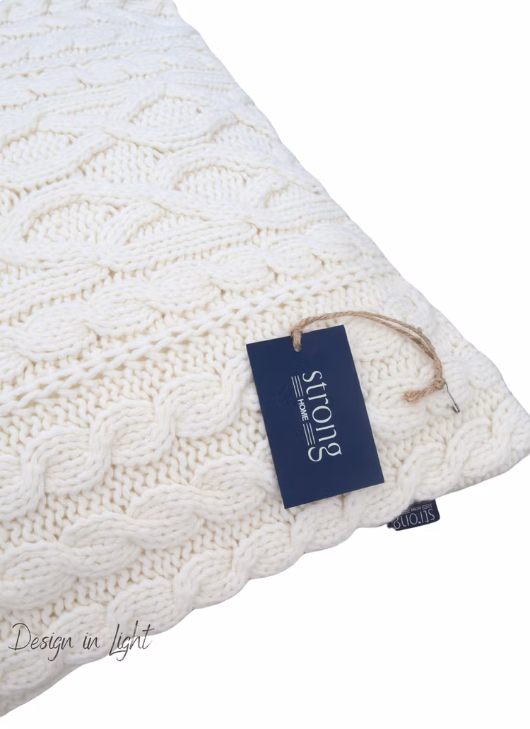 Kuddfodral Cable Knit