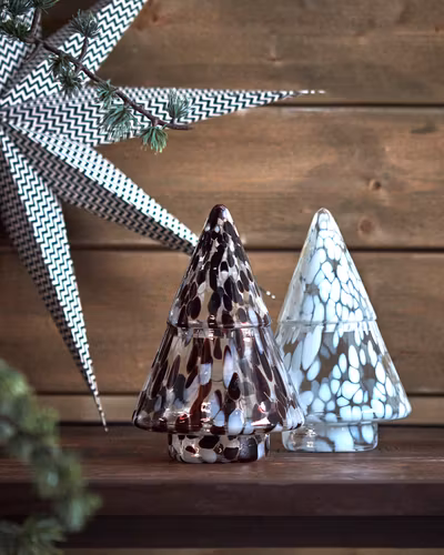 Skål med lock - PARTY , Vit/isblå