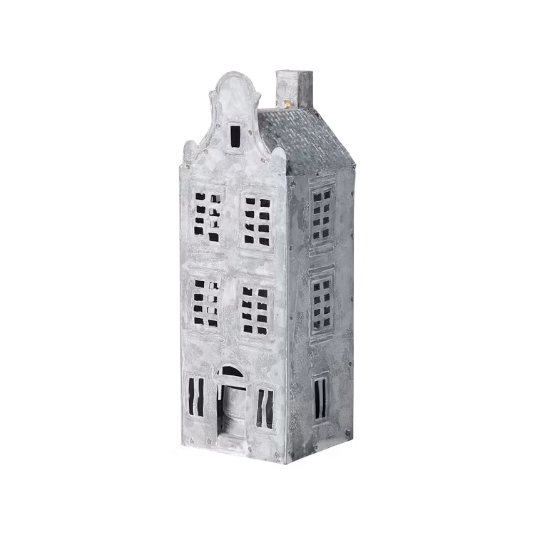 Ljuslykta hus - FENIX  Grå/vit