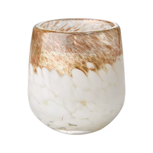 Doftljus WILD Fresh linen, Vit/Guld