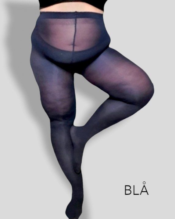Blå - Stora strumpbyxor