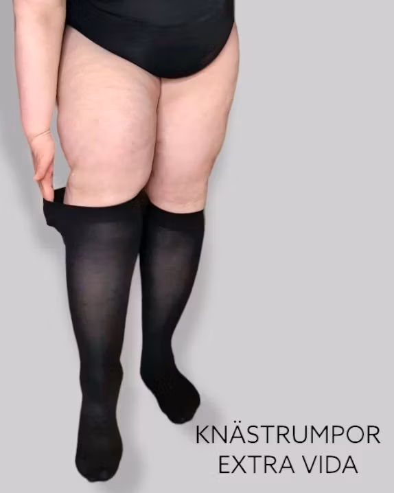 Stora strumpbyxor > Knästrumpor vida