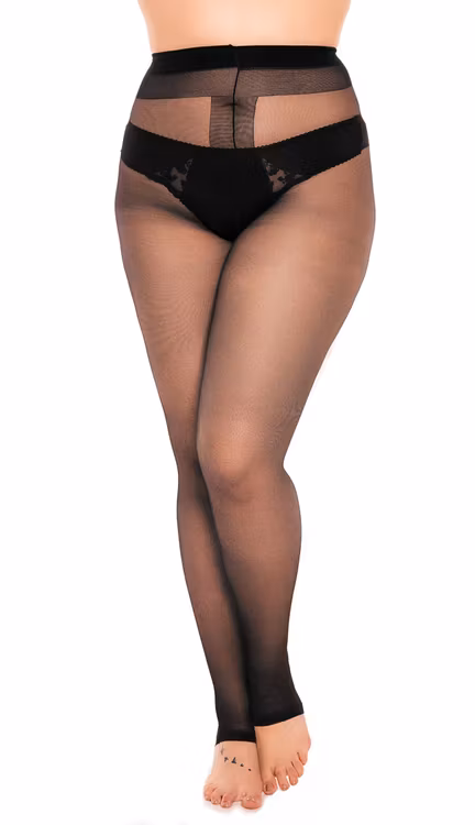 Tålös strumpbyxa svart 20 den 4XL