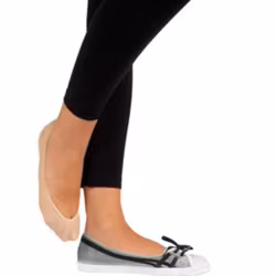 Ballerina Footies 2-pack i bomull brun  stl 39-42