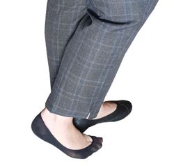 Ballerina Footies 2-pack i bomull svart stl 39-42
