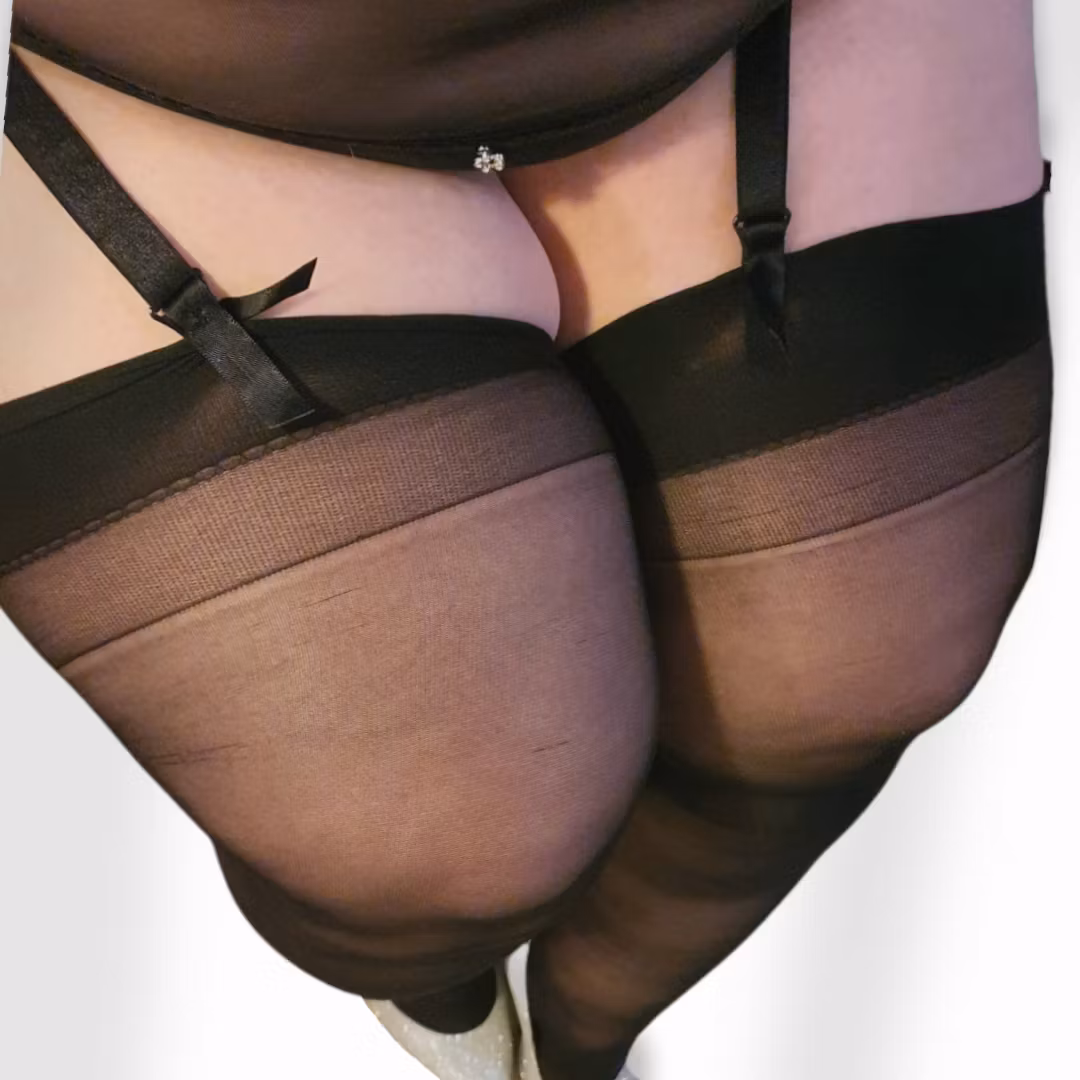 Perfect 20 svart stocking Large