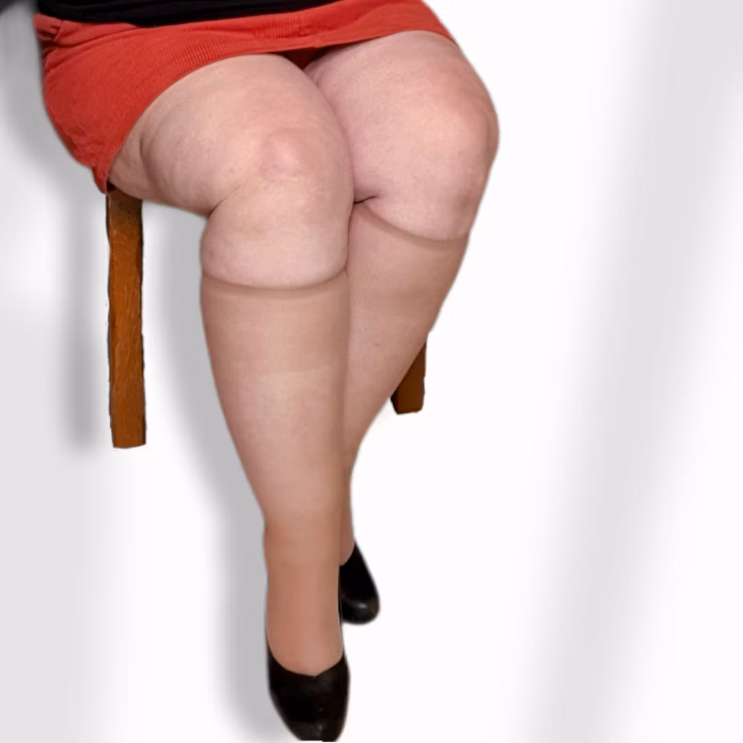 FIT 20 brun knästrumpa extra vid 20 den silkig matt