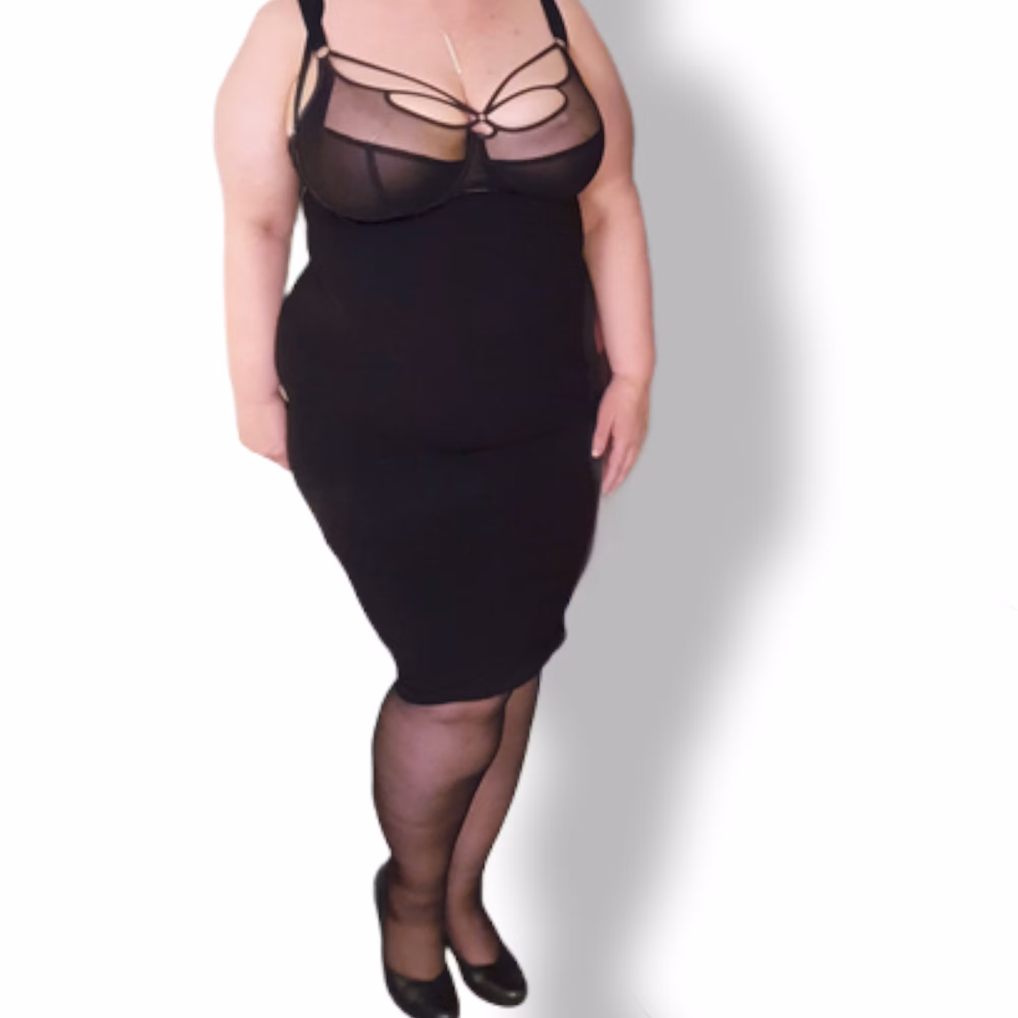 Shapingklänning  svart plus size