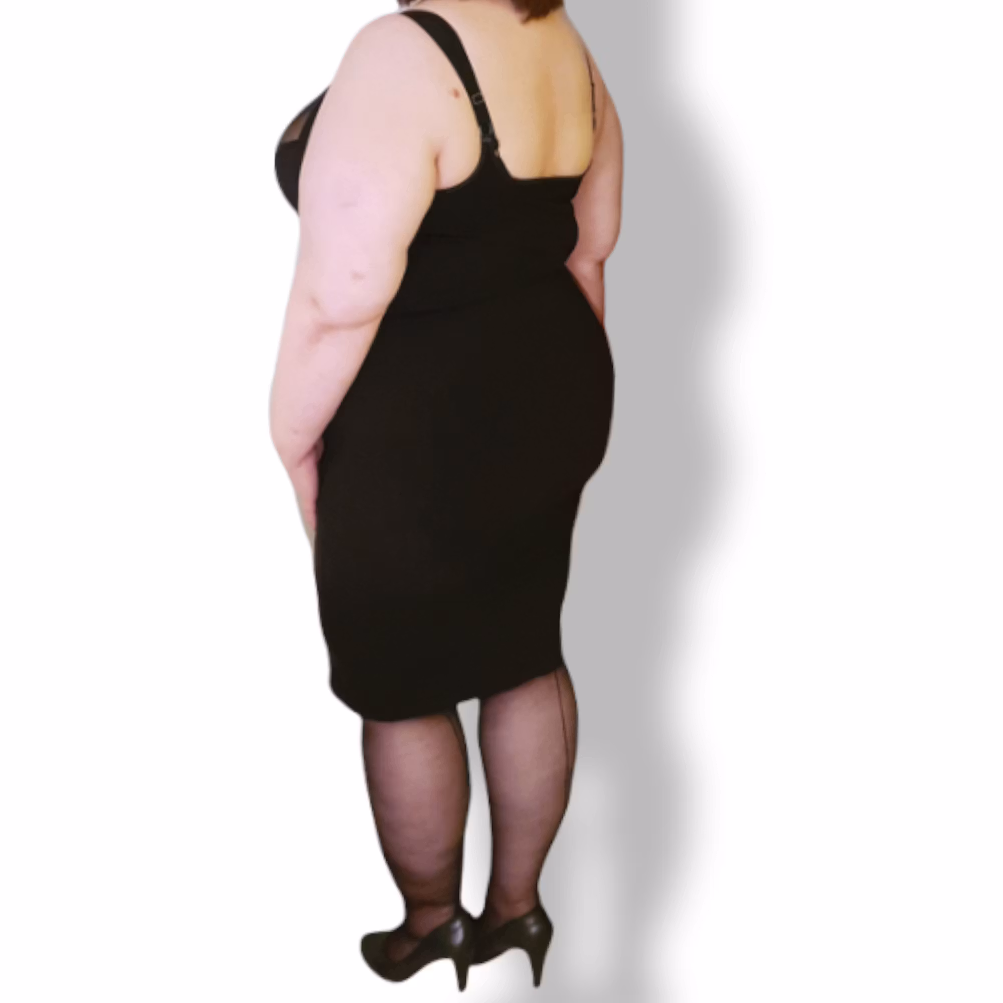 Shapingklänning  svart plus size