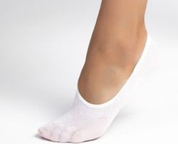 Basket Footies 2-pack i bomull vit stl 39-42