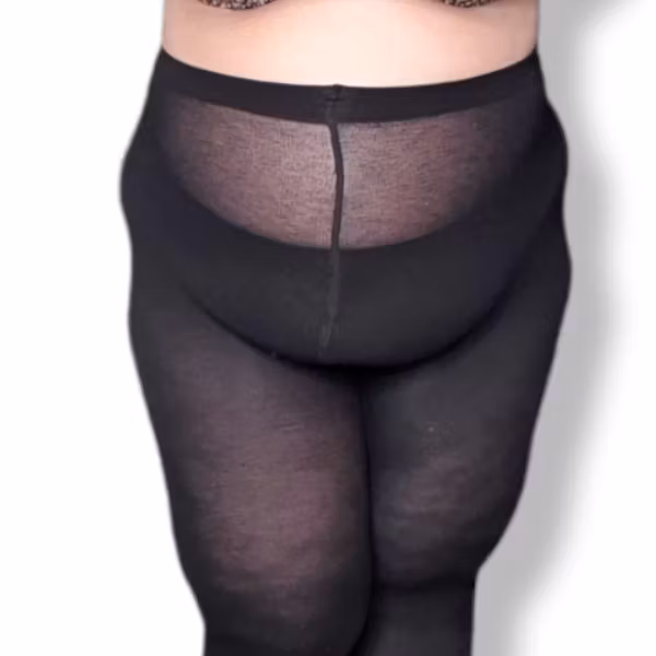 Sochi svart strumpbyxa bomull 120 2xl