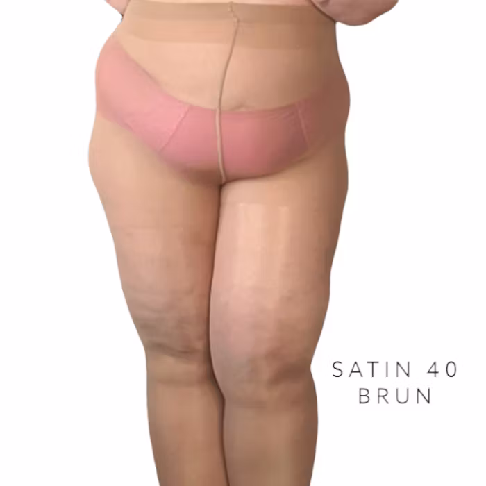 Strumpbyxa satin 40 den brun XL