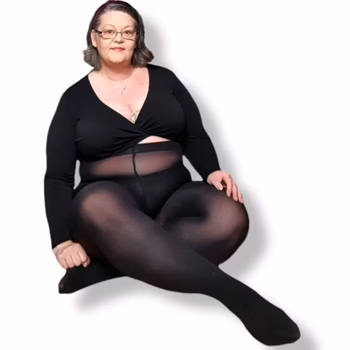 Ekologisk svart strumpbyxa 50 den 2xl