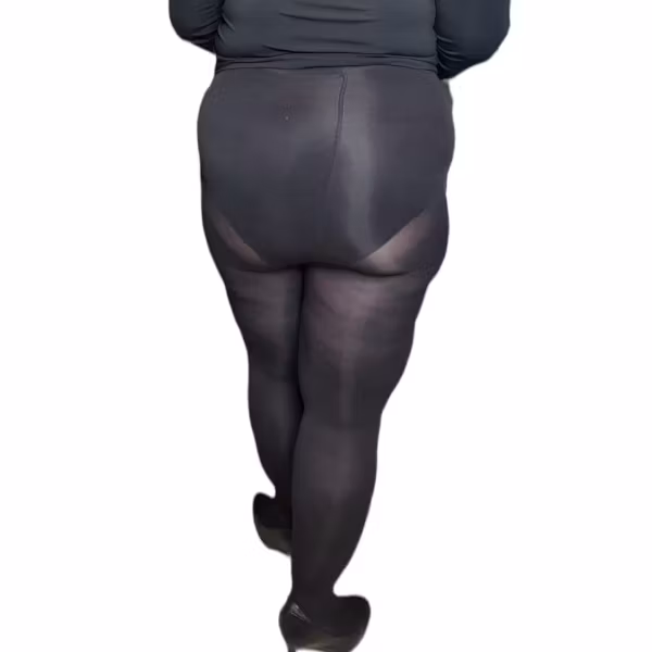 Calgary 70 svart shaping strumpbyxa Plus size