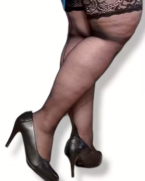 Couture 20 svart stay up med söm